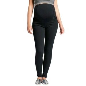 Isabel Maternity Women's Black Skinny Over the‎ Belly Maternity Jeans Size 2